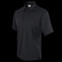 The Condor Short Sleeve Performance Tactical Polo in black features a buttoned collar and a small logo tag at the neck, shown against a plain background.