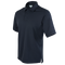 The Condor Short Sleeve Performance Tactical Polo is a dark navy blue polo shirt featuring a collar, three-button placket, and an interior logo tag.
