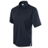 The Condor Short Sleeve Performance Tactical Polo is a dark navy blue polo shirt featuring a collar, three-button placket, and an interior logo tag.