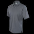 The Condor Short Sleeve Performance Tactical Polo is a gray collared shirt with a button placket and inner logo label, designed for tactical or law enforcement professionals.
