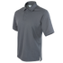 The Condor Short Sleeve Performance Tactical Polo is a gray collared shirt with a button placket and inner logo label, designed for tactical or law enforcement professionals.