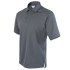 The Condor Short Sleeve Performance Tactical Polo is a gray collared shirt with a button placket and inner logo label, designed for tactical or law enforcement professionals.