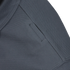 Close-up of the Condor Short Sleeve Performance Tactical Polo in dark gray, highlighting the textured fabric and a small, neatly sewn slit pocket with parallel stitching along the pocket opening.