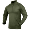 The Condor Long Sleeve Combat Shirt in Olive Drab features a quarter-zip collar, shoulder pockets, and Velcro patches on both sleeves. Now on SALE.