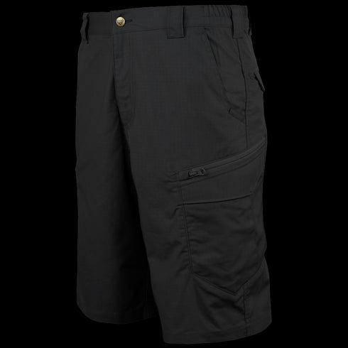 The Condor Scout Shorts feature multiple pockets—including a zippered side pocket—belt loops, and a button closure, offering utility and style ideal for military or law enforcement professionals.