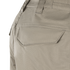 Close-up view of the back pocket area of Condor Scout Shorts in light khaki, featuring visible stitching and belt loops.