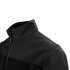 A close-up view of the Condor Bravo Fleece Jacket in black, featuring a high collar and zip-up design, perfect for EDC enthusiasts, shown from the chest up against a plain background.
