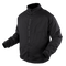 The Condor Nimbus Light Loft Jacket | SALE is a black, long-sleeved puffer with a front zipper and high collar, designed for comfort and warmth—ideal for military or first responder use. Displayed on a white background.