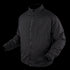 The Condor Nimbus Light Loft Jacket | SALE is a black, long-sleeved puffer with a front zipper and high collar, designed for comfort and warmth—ideal for military or first responder use. Displayed on a white background.