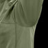 Close-up of the underarm area of the Condor Trident Short Sleeve Battle Top in green, highlighting its textured fabric and stitching—engineered for military and first responder applications.
