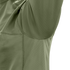 Close-up of the underarm area of the Condor Trident Short Sleeve Battle Top in green, highlighting its textured fabric and stitching—engineered for military and first responder applications.