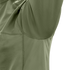 Close-up of the underarm area of the Condor Trident Short Sleeve Battle Top in green, highlighting its textured fabric and stitching—engineered for military and first responder applications.