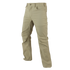 The Condor Cipher Pants are khaki straight-leg trousers with front and back pockets, designed for bushcraft enthusiasts and shown against a white background.