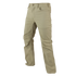 The Condor Cipher Pants are khaki straight-leg trousers with front and back pockets, designed for bushcraft enthusiasts and shown against a white background.