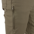 Close-up of Condor Cipher Pants in khaki, highlighting a vertical zippered thigh pocket.