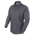 The Condor Long Sleeve Performance Tactical Polo in dark gray features a three-button placket and is displayed on a plain background.