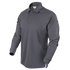 The Condor Long Sleeve Performance Tactical Polo in dark gray features a three-button placket and is displayed on a plain background.
