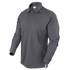 The Condor Long Sleeve Performance Tactical Polo in dark gray features a three-button placket and is displayed on a plain background.