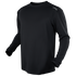 The Condor Maxfort Long Sleeve Training Top is a black athletic shirt with a crew neck and CONQUOR printed on the left shoulder—perfect for military training or shooting range sessions.