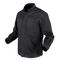 The Condor Tac-Pro Shirt | SALE is a black, long-sleeve, button-up tactical shirt with two chest pockets, shown on an invisible mannequin against a white background.