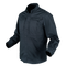 The Tac-Pro Shirt by Condor, a dark tactical long-sleeve button-up with a collar and two chest pockets, is shown on a white background.