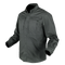The Condor Tac-Pro Shirt | SALE is a long-sleeve, button-up dark gray tactical shirt with two chest pockets, shown on a plain background.