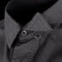 Close-up of the Condor Tac-Pro Shirt | SALE in dark grey, featuring visible stitching and two collar buttons—engineered for military and law enforcement use.
