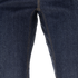 Close-up view of the inner thigh and crotch area of Cipher Jeans by Condor in dark blue denim with yellow stitching, popular among Military and Law Enforcement for their durability.