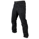 Condor Cipher Jeans: dark blue tactical denim with front and back pockets, displayed on a white background.