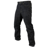 Condor Cipher Jeans: dark blue tactical denim with front and back pockets, displayed on a white background.