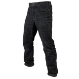 Condor Cipher Jeans: dark blue tactical denim with front and back pockets, displayed on a white background.