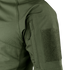 Close-up of Condors Short Sleeve Combat Shirt in green, showing a zippered pocket and large velcro patch panel—perfect for law enforcement or EDC enthusiasts. Now on SALE!.