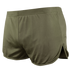 Condor Running Shorts in olive green feature an elastic waistband and side slit, shown from the back—perfect for adding a tactical edge to training or military-inspired workouts.