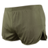 Condor Running Shorts in olive green feature an elastic waistband and side slit, shown from the back—perfect for adding a tactical edge to training or military-inspired workouts.