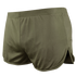 Condor Running Shorts in olive green feature an elastic waistband and side slit, shown from the back—perfect for adding a tactical edge to training or military-inspired workouts.