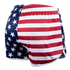 Show your support for Military and First Responders with Condor Running Shorts, featuring an American flag design with white stars on blue and bold red and white stripes.