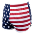 Condor Running Shorts with a tactical athletic fit, showcasing an American flag design with white stars on a blue background and red and white stripes.