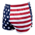 Condor Running Shorts with a tactical athletic fit, showcasing an American flag design with white stars on a blue background and red and white stripes.