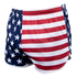 Condor Running Shorts with a tactical athletic fit, showcasing an American flag design with white stars on a blue background and red and white stripes.