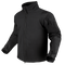The Condor Westpac Softshell Jacket features a front zipper, high collar, zippered sleeve pocket, and adjustable cuffs—perfect for law enforcement or first responders who need style and function. Shown on an invisible mannequin.