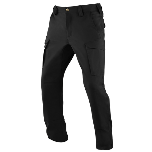 Condor Patrol ADF Pants in black feature side pockets, front fly, belt loops, and a button closure, shown against a white background.