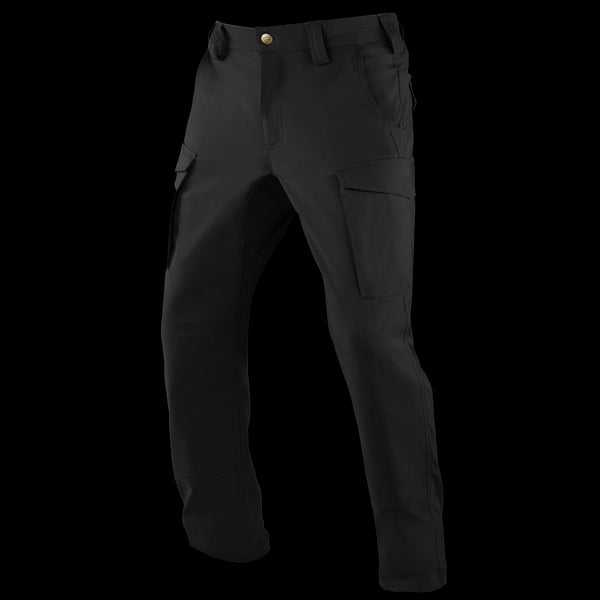 Condor Patrol ADF Pants in black feature side pockets, front fly, belt loops, and a button closure, shown against a white background.