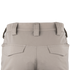 Close-up view of the back of Condor Patrol ADF Pants in light beige, featuring belt loops, a waistband, and two angled flap back pockets.