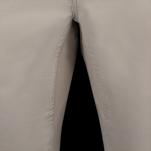 Close-up of Condor Patrol ADF Pants in beige, featuring a visible seam and long vertical side pocket opening—ideal for military or first responder uniforms.