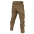 Back view of the Condor Paladin Tactical Pants in brown, featuring multiple pockets and adjustable knee and ankle straps, shown on a white background.