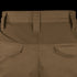 Close-up of the back waistband and upper section of Condor Paladin Tactical Pants in brown, highlighting two rear pockets and belt loops.