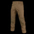 Condor Paladin Tactical Pants in brown, featuring reinforced knee patches, side pockets, and button closure, displayed on a white background.