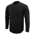 The Condor Trident Long Sleeve Battle Top features a black half-zip front, stand-up collar, and upper left sleeve patch area, shown on a plain background.