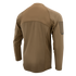 The Condor Trident Long Sleeve Battle Top is shown from the back in brown, with a patch on the upper left sleeve and visible stitching along the seams.