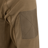 Close-up of the Condor Trident Long Sleeve Battle Top in brown, featuring a reinforced fabric patch on the elbow and detailed stitching that highlights its durable texture.